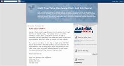 Desktop Screenshot of klatt-truevalue-just-ask-rental.blogspot.com