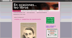 Desktop Screenshot of enocasionesleolibros.blogspot.com