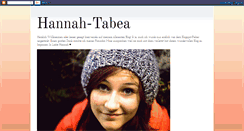 Desktop Screenshot of hannah-tabea.blogspot.com