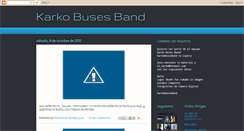 Desktop Screenshot of karkobusesband.blogspot.com