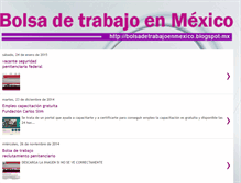 Tablet Screenshot of bolsadetrabajoenmexico.blogspot.com