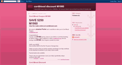 Desktop Screenshot of cordblooddiscount.blogspot.com