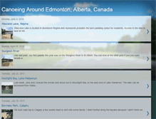 Tablet Screenshot of edmontoncanoeing.blogspot.com