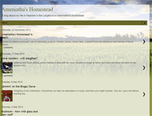 Tablet Screenshot of ameniathashomestead.blogspot.com