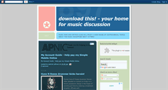 Desktop Screenshot of downloadthis1.blogspot.com