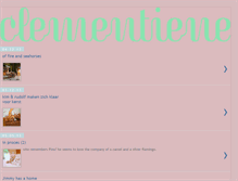 Tablet Screenshot of clementiene.blogspot.com