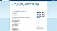Desktop Screenshot of kizmessenadresleri.blogspot.com