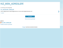 Tablet Screenshot of kizmessenadresleri.blogspot.com