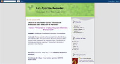 Desktop Screenshot of cynthiabenudez.blogspot.com