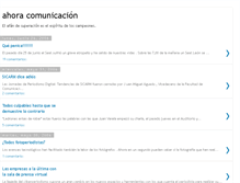 Tablet Screenshot of ahoracomunicacion.blogspot.com