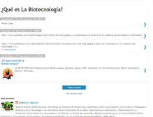 Tablet Screenshot of biotecnologiax.blogspot.com