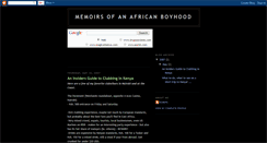 Desktop Screenshot of kenyanmemoirs.blogspot.com
