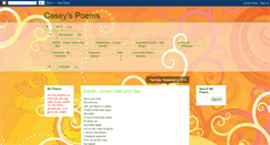 Desktop Screenshot of caseyspoems.blogspot.com