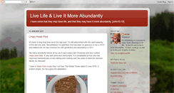 Desktop Screenshot of life-more-abundantly.blogspot.com