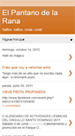 Mobile Screenshot of el-pantano-de-la-rana.blogspot.com