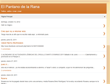 Tablet Screenshot of el-pantano-de-la-rana.blogspot.com