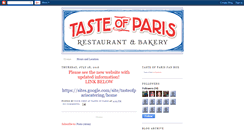 Desktop Screenshot of ourtasteofparis.blogspot.com