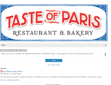 Tablet Screenshot of ourtasteofparis.blogspot.com