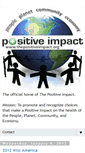 Mobile Screenshot of positiveimpactproject.blogspot.com