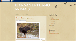 Desktop Screenshot of eternamenteamoanimais.blogspot.com