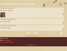 Tablet Screenshot of eternamenteamoanimais.blogspot.com