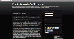 Desktop Screenshot of infomaniacschronicle.blogspot.com