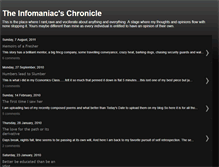 Tablet Screenshot of infomaniacschronicle.blogspot.com