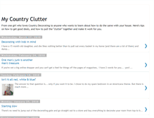 Tablet Screenshot of mycountryclutter.blogspot.com