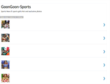 Tablet Screenshot of goongoonsports.blogspot.com