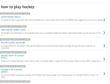 Tablet Screenshot of howtoplayhockey.blogspot.com