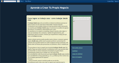 Desktop Screenshot of comocreartupropionegocio.blogspot.com