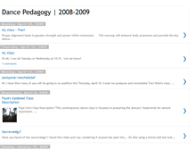 Tablet Screenshot of dancepedagogy.blogspot.com