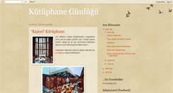 Desktop Screenshot of kutuphaneler.blogspot.com