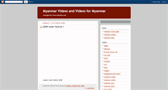 Desktop Screenshot of myanmarvideo.blogspot.com