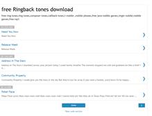 Tablet Screenshot of freeringbacktonesdownload.blogspot.com