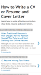 Mobile Screenshot of howtowritecvresumecoverletter.blogspot.com
