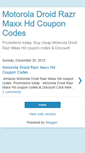 Mobile Screenshot of motoroladroidrazrmaxxhdcouponcodes.blogspot.com