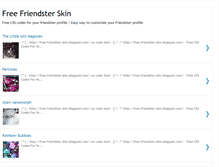 Tablet Screenshot of free-friendster-skin.blogspot.com