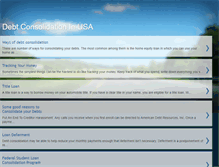 Tablet Screenshot of consolidateurdebt.blogspot.com