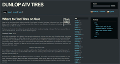 Desktop Screenshot of dunlopatvtires.blogspot.com