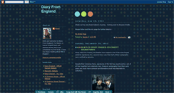 Desktop Screenshot of diaryfromengland.blogspot.com