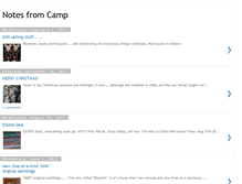 Tablet Screenshot of notesfromcamp.blogspot.com