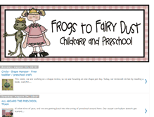 Tablet Screenshot of frogstofairydustchildcare.blogspot.com