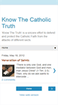 Mobile Screenshot of knowthecatholictruth.blogspot.com