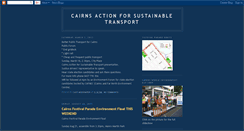 Desktop Screenshot of cairnsactionforsustainabletransport.blogspot.com