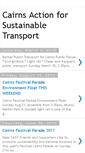 Mobile Screenshot of cairnsactionforsustainabletransport.blogspot.com