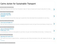 Tablet Screenshot of cairnsactionforsustainabletransport.blogspot.com