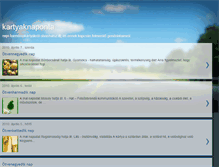 Tablet Screenshot of kartyaknaponta.blogspot.com