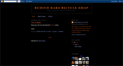 Desktop Screenshot of behind-bars-bicycle-shop.blogspot.com
