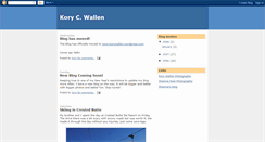 Desktop Screenshot of korywallen.blogspot.com